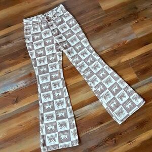 NWOT Wrangler Westward 626  Printed Bootcut Jeans Women's Size 26 Inch Waist